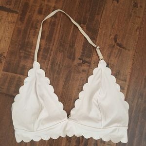 Pale pink halter bralette